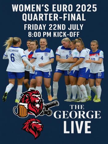 Women’s Euro 2025 Quarter-Final – LIVE at The George Pub London